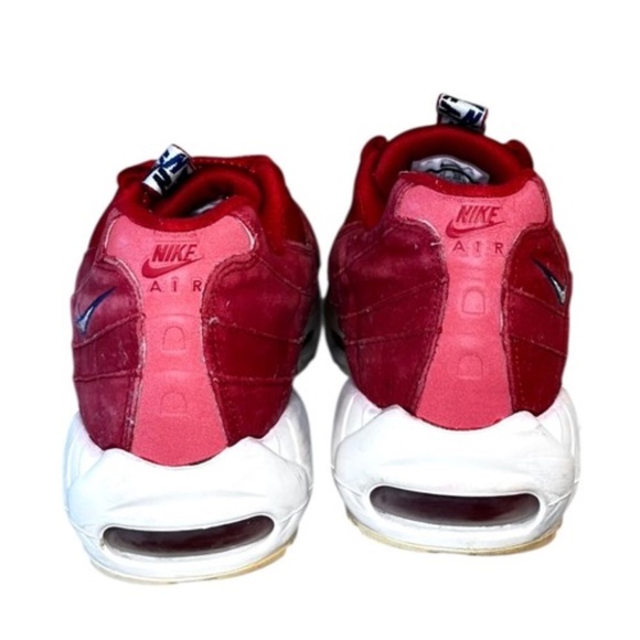 Nike Mens Air Max 95 TT Pull Tab Gym Shoes Red Size 11 Sneakers - Picture 5 of 9